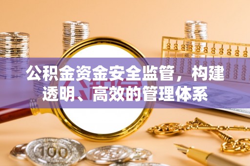 定西公积金资金安全监管，构建透明、高效的管理体系