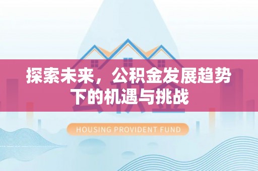 定西探索未来，公积金发展趋势下的机遇与挑战